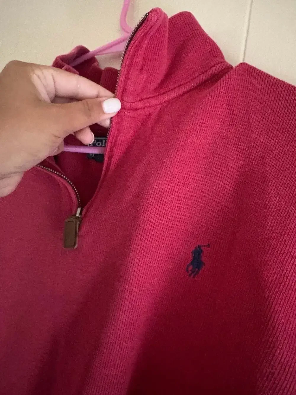 Polo Ralph Lauren Men's Estate-Rib Cotton Quarter-Zip Pullover Sweater